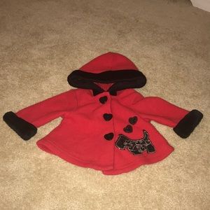 Baby girl fleece coat